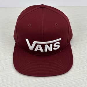 Vans Off The Wall Classic Adult One‎ Size Maroon Adjustable Snapback Skate Hat